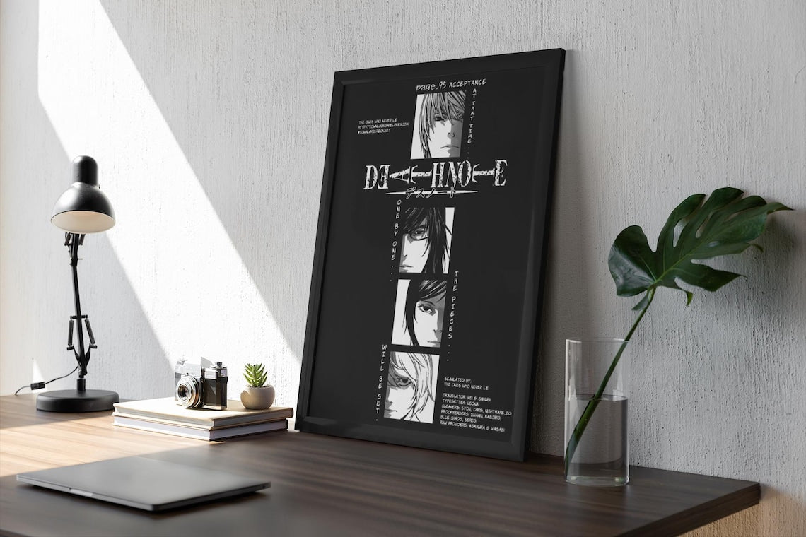 Death Note Manga Anime Manga Poster Unframed Size 24''x36''