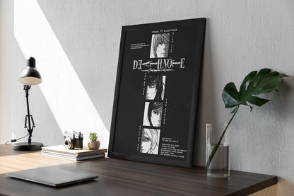 Death Note Manga Anime Manga Poster Unframed Size 24''x36''