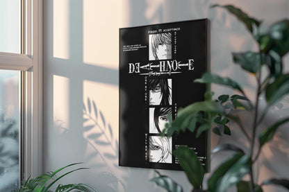 Death Note Manga Anime Manga Poster Unframed Size 24''x36''
