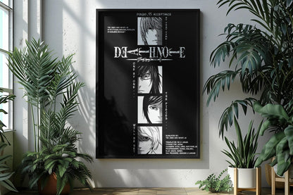 Death Note Manga Anime Manga Poster Unframed Size 24''x36''
