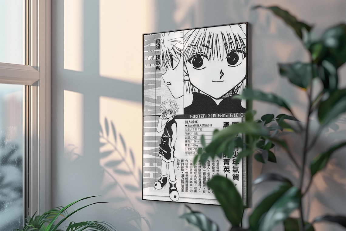 Killua Zoldyck Hunter X Hunter Anime Manga Poster Unframed Size 24''x36''