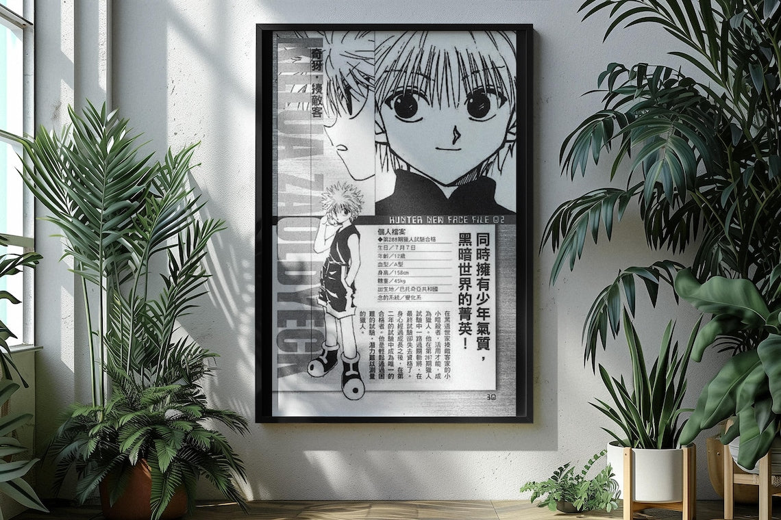 Killua Zoldyck Hunter X Hunter Anime Manga Poster Unframed Size 24''x36''