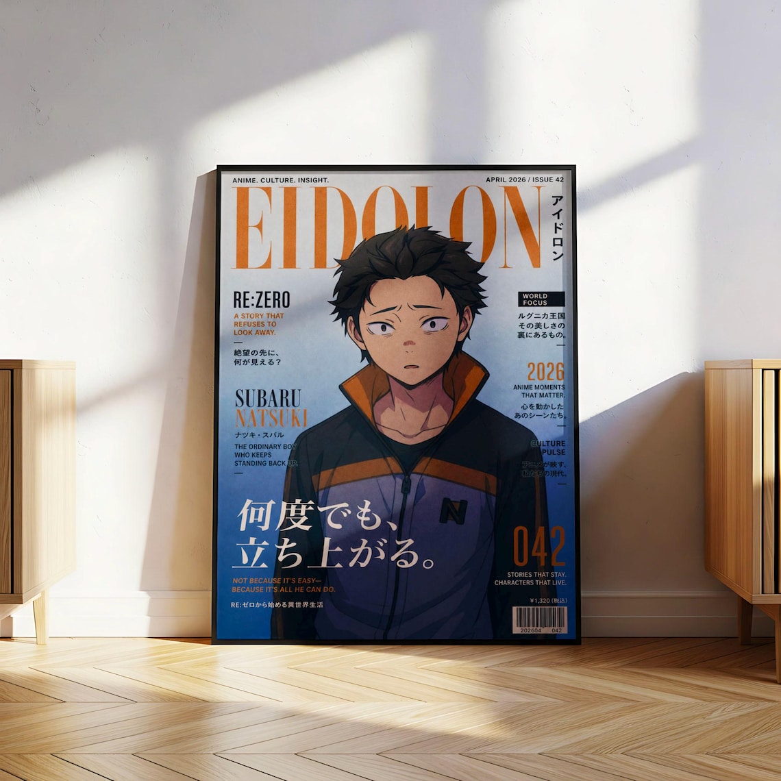 Re Zero Subaru Poster V1 Unframed Size 24''x36''