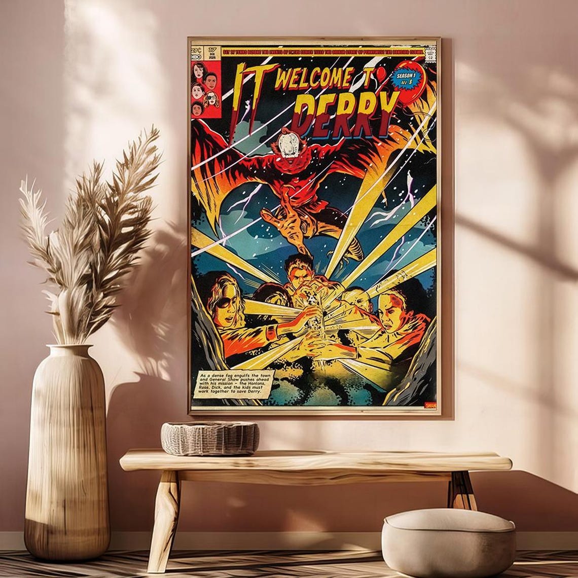It Welcome To Derry Movie Anime Movie Posters Unframed V3 Size 24''x36''