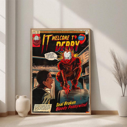 It Welcome To Derry Movie Anime Movie Posters Unframed V4 Size 24''x36''