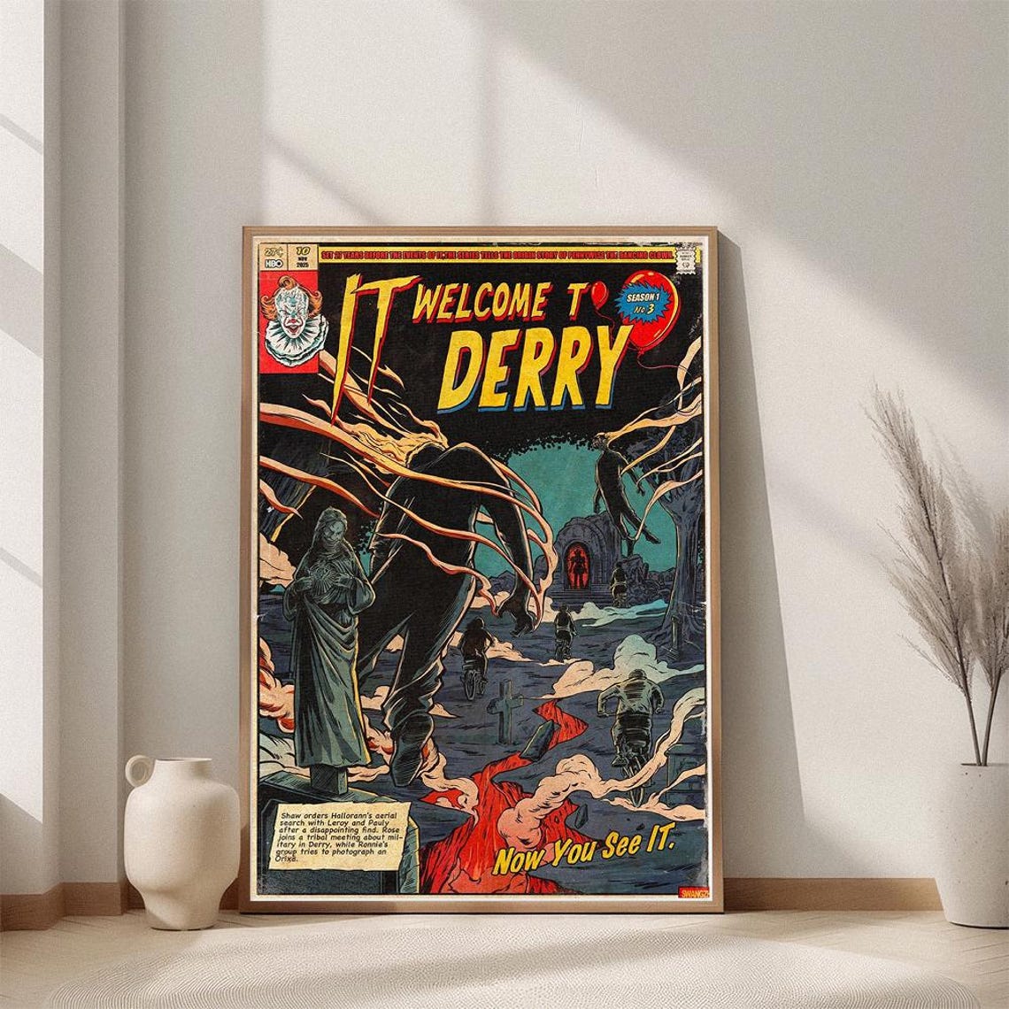 It Welcome To Derry Movie Anime Movie Posters Unframed V6 Size 24''x36''