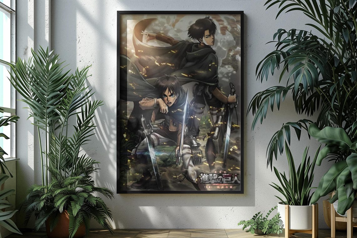 Attack On Titan Anime Manga Poster Unframed V2 Size 24''x36''