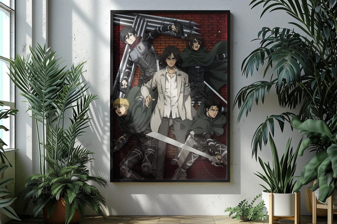 Attack On Titan Anime Manga Poster Unframed V3 Size 24''x36''