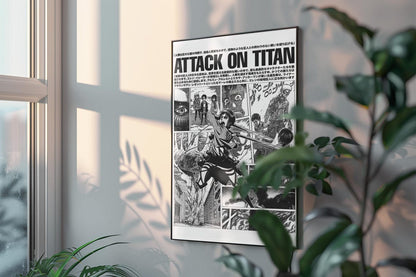 Attack On Titan Manga Anime Manga Poster Unframed V2 Size 24''x36''