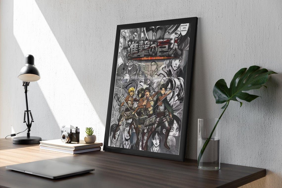 Attack On Titan Anime Manga Poster Unframed V1 Size 24''x36''