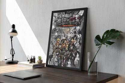 Attack On Titan Anime Manga Poster Unframed V1 Size 24''x36''