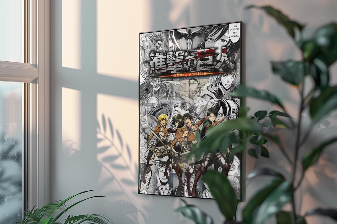 Attack On Titan Anime Manga Poster Unframed V1 Size 24''x36''