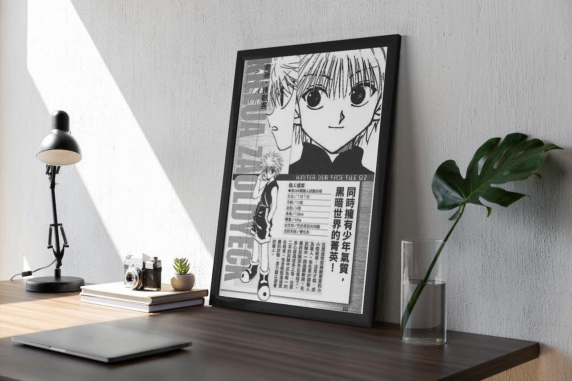 Killua Zoldyck Hunter X Hunter Anime Manga Poster Unframed Size 24''x36''