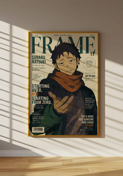 Re Zero Art Subaru Starting Life Poster V1 Unframed Size 24''x36''
