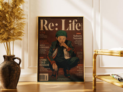 Re Zero Art Subaru Starting Life Poster V3 Unframed Size 24''x36''