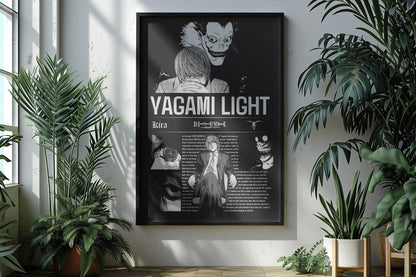 Death Note Light Yagami Anime Manga Poster Unframed Size 24''x36''