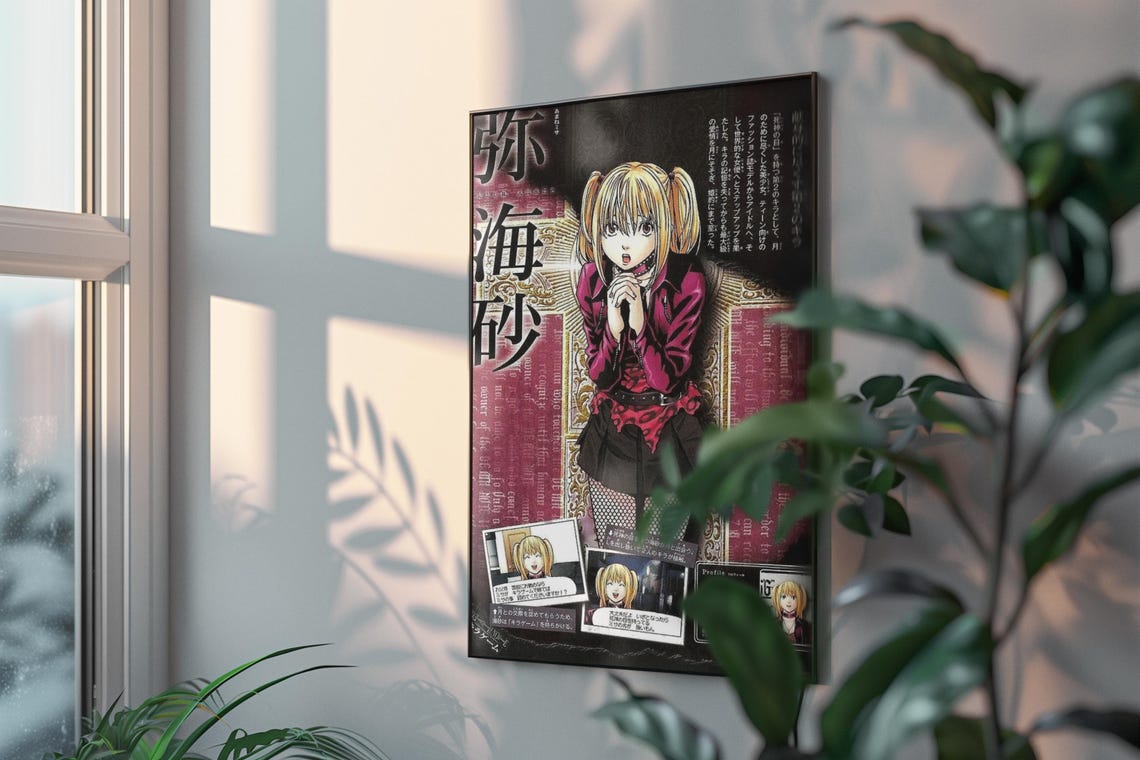 Death Note Misa Amane Anime Manga Poster Unframed Size 24''x36''