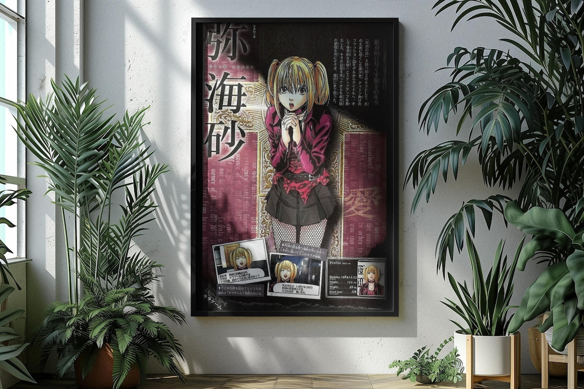 Death Note Misa Amane Anime Manga Poster Unframed Size 24''x36''