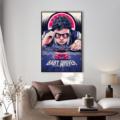 Baby Driver Movie Poster V1 Unframed Size 24''x36''