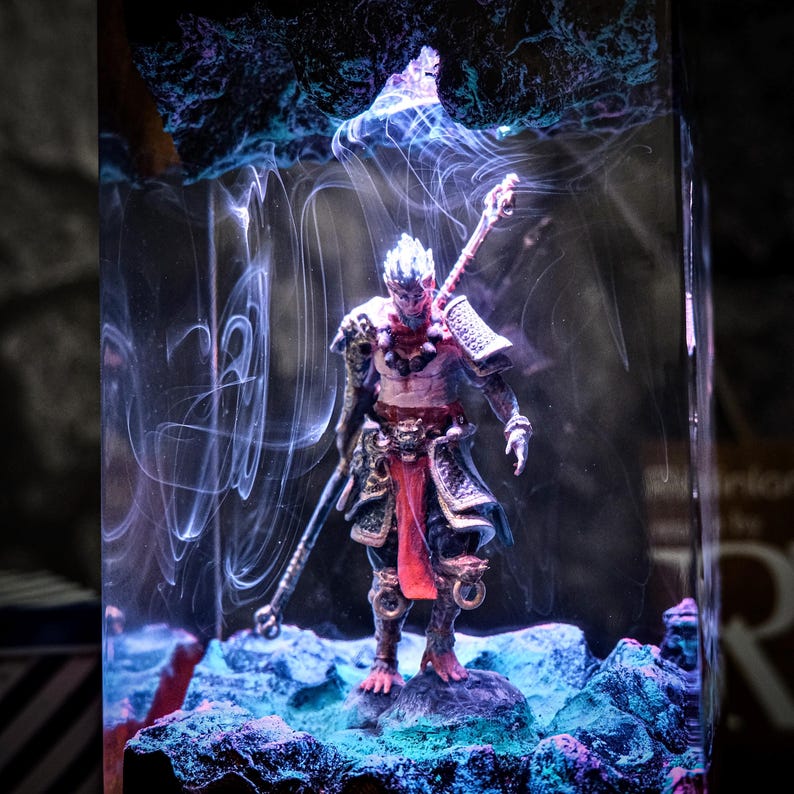 Black Myth Wukong Lamp, Resin Night Light