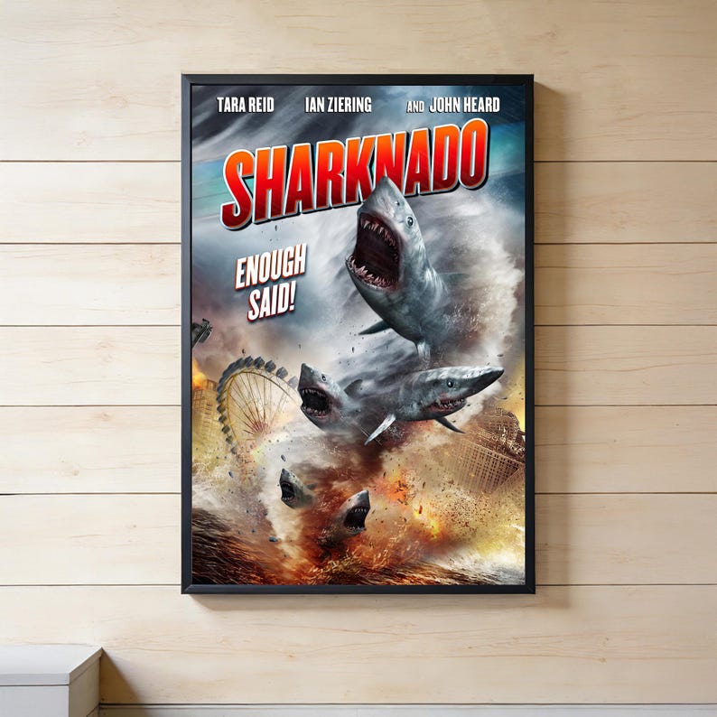 Sharknado Movie Poster Unframed Size 24''x36''