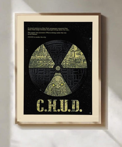 C.H.U.D. Cult Horror Poster, Unframed Size 24''x36''