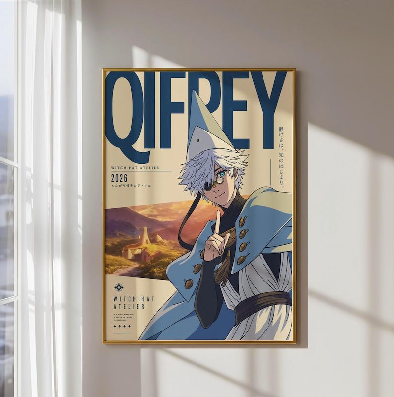 Witch Hat Atelier Qifrey Poster V5 Unframed Size 24''x36''