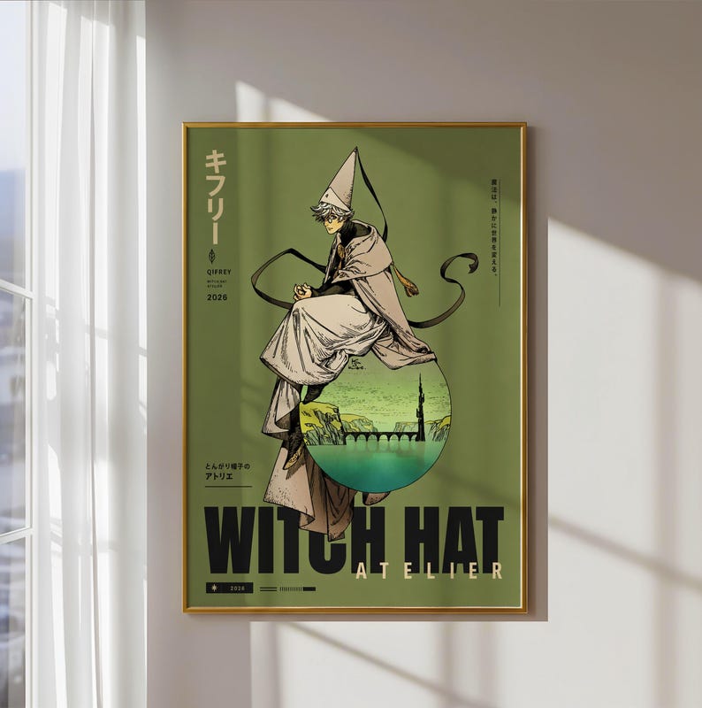 Qifrey Witch Hat Atelier Poster V6 Unframed Size 24''x36''