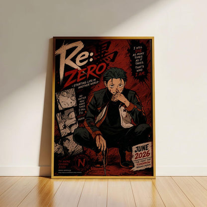 Re Zero Subaru Poster V3 Unframed Size 24''x36''