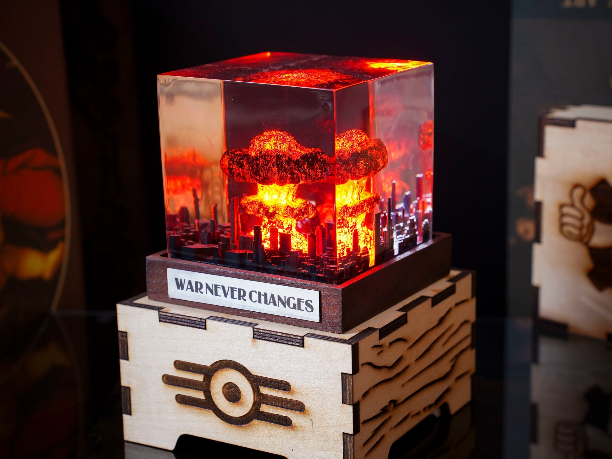 Explosion Resin diorama- nuke bomb fallout 4, Atomic bomb diorama, little boy bomb, EASTER 2026, gift ideas for him