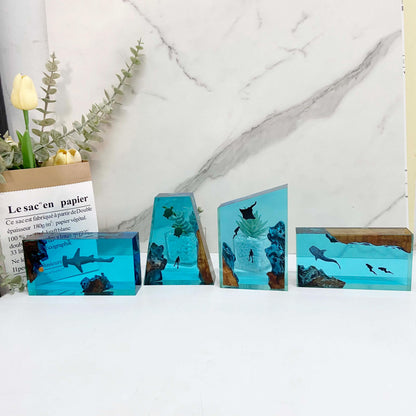 Diver Night Light, Personalized Entryway Decorations, Slightly Flawed Resin Artwork, Halloween Gift, Christmas Gift