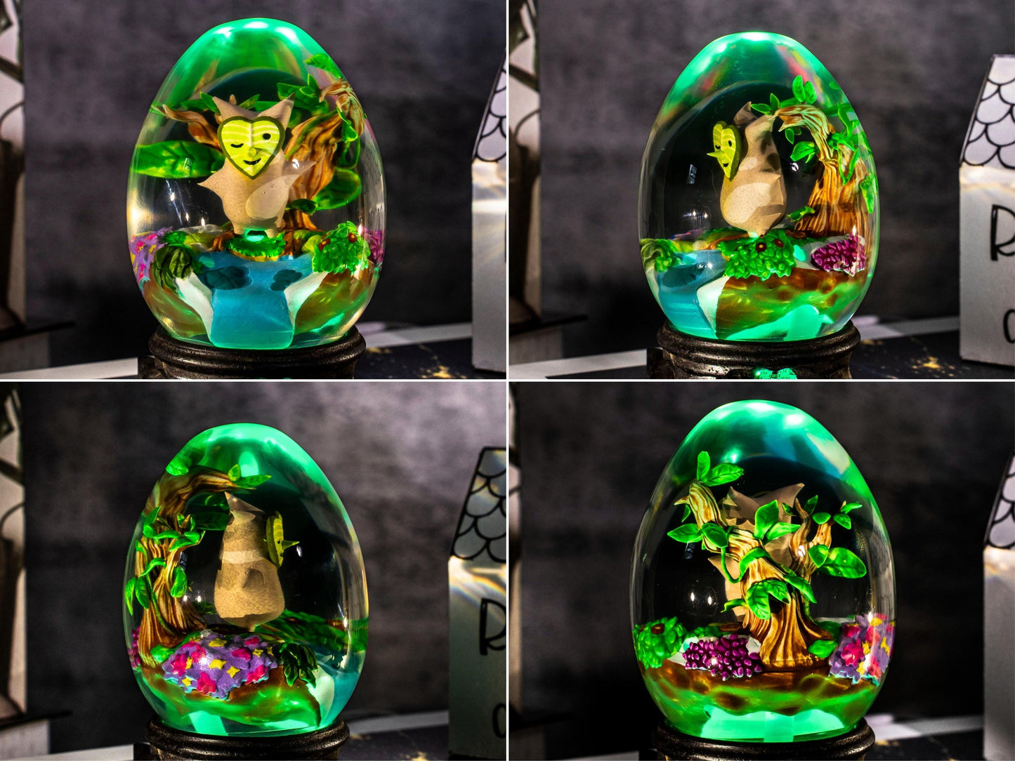 Custom KOROK Resin Lamp Egg, Custom Epoxy Resin Art Lamp, Korok Night Light, Valantine gift for him