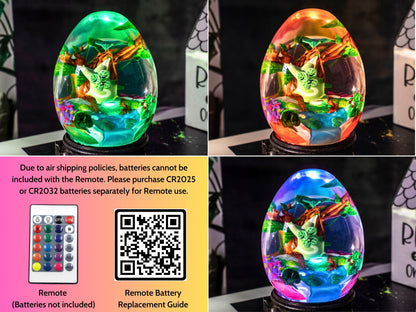 Custom KOROK Resin Lamp Egg, Custom Epoxy Resin Art Lamp, Korok Night Light, Valantine gift for him