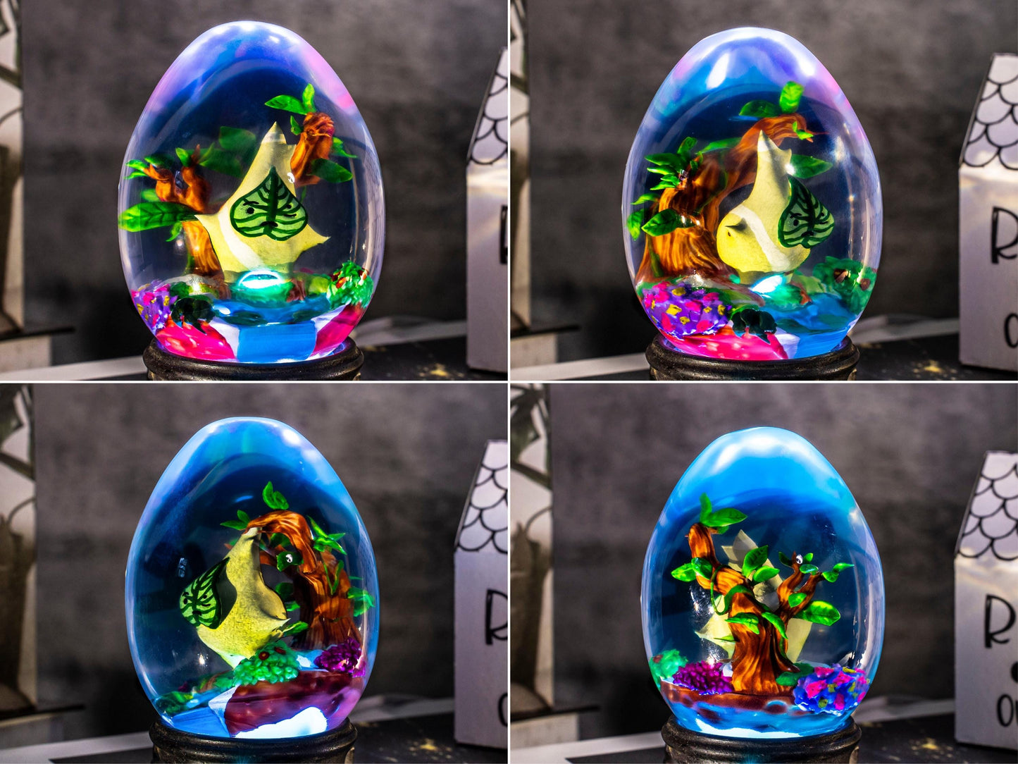 Custom KOROK Resin Lamp Egg, Custom Epoxy Resin Art Lamp, Korok Night Light, Valantine gift for him