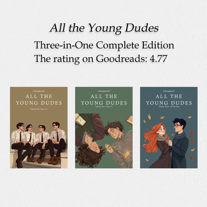 All The Young Dudes, Hardcover Book, 3 - Book Complete Series, Written by MsKingBean89