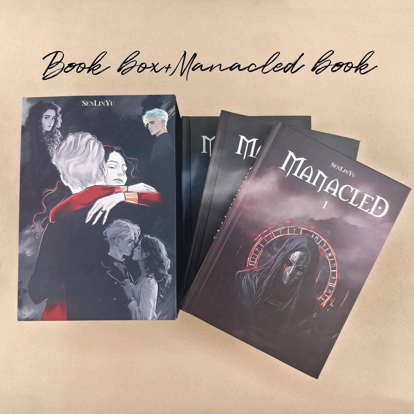 Manacled Book, Colored-Picture Cover With Box, Hardcover Book, Complete Three-In-One Series, Dramione Fanfic
