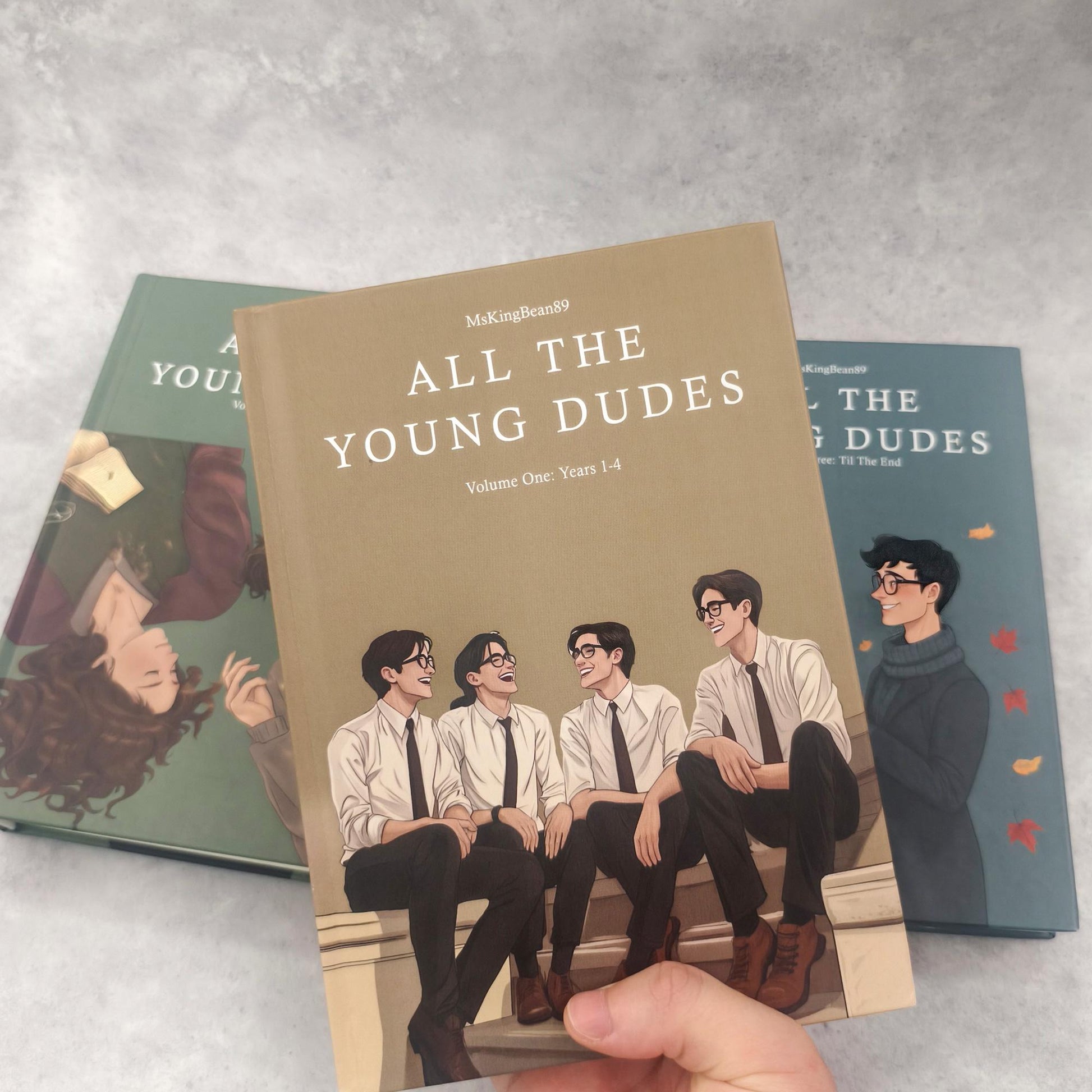 All The Young Dudes, Hardcover Book, 3 - Book Complete Series, Written by MsKingBean89