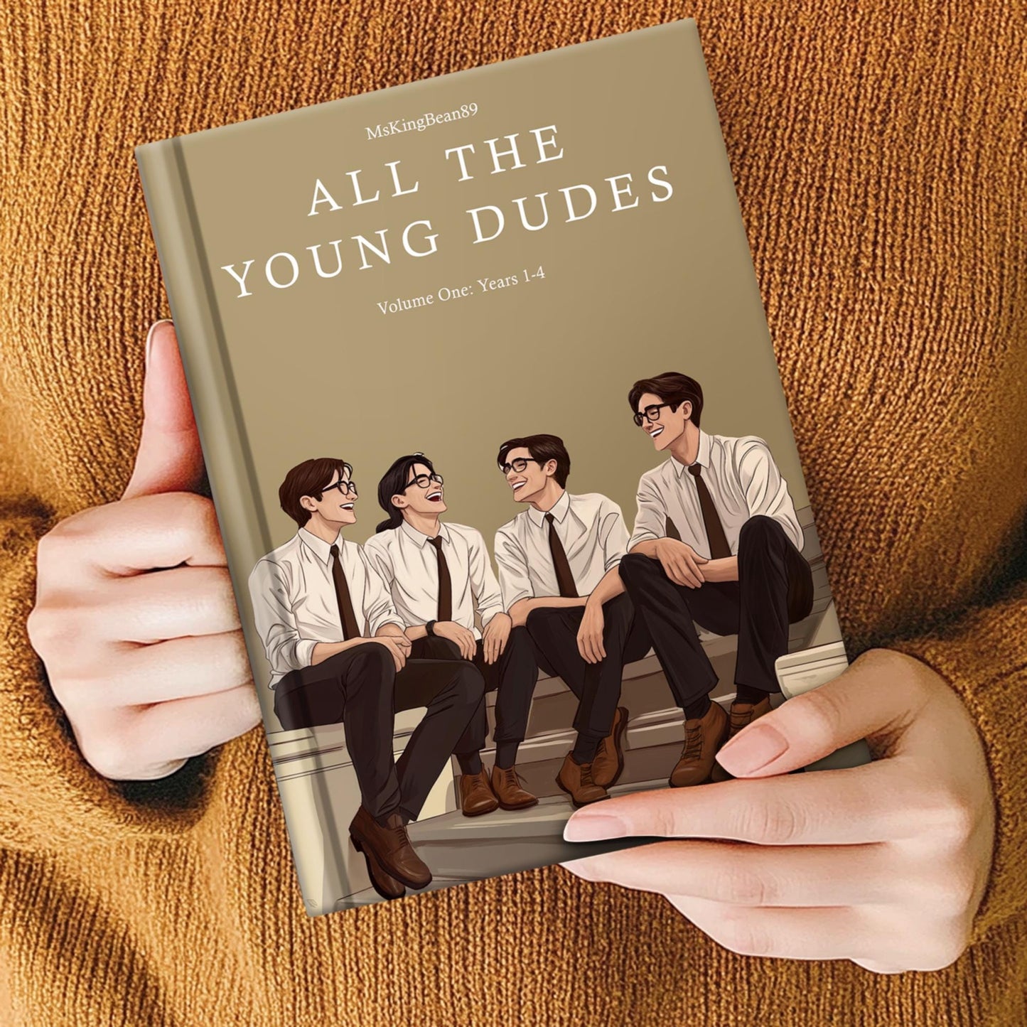 All The Young Dudes Book, Hand Binding, Hardcover Book, Complete Version With 3 Volumes