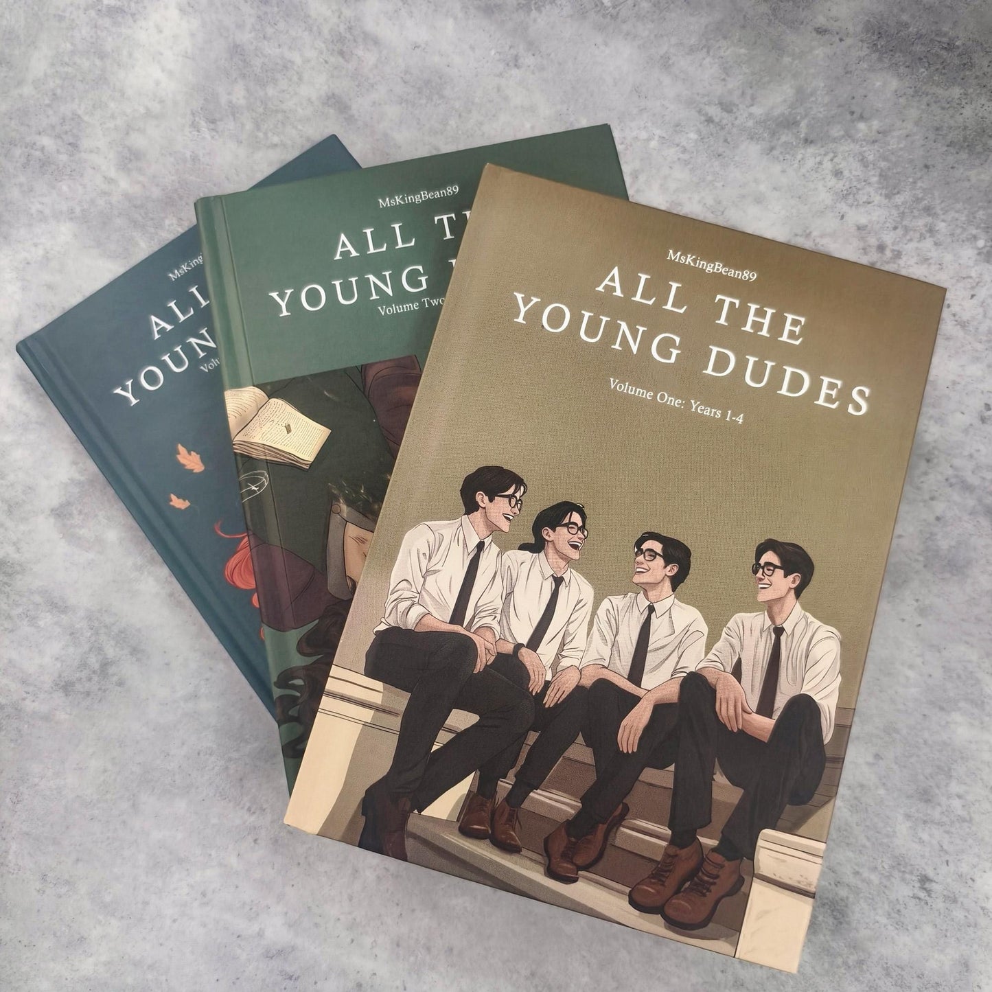 All The Young Dudes Book, Hand Binding, Hardcover Book, Complete Version With 3 Volumes