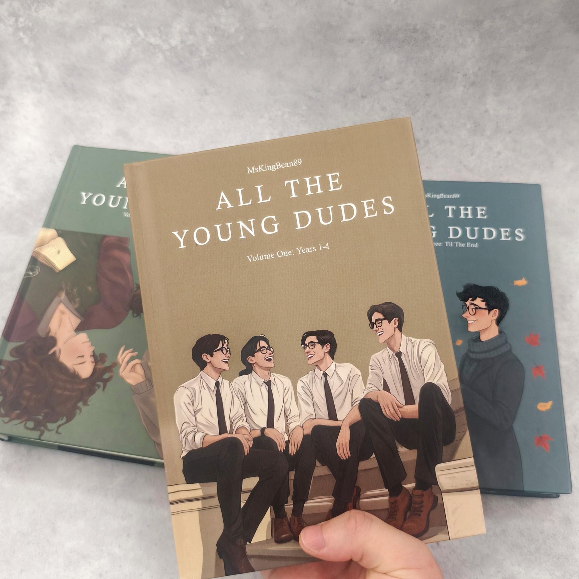 All The Young Dudes Book, Hand Binding, Hardcover Book, Complete Version With 3 Volumes