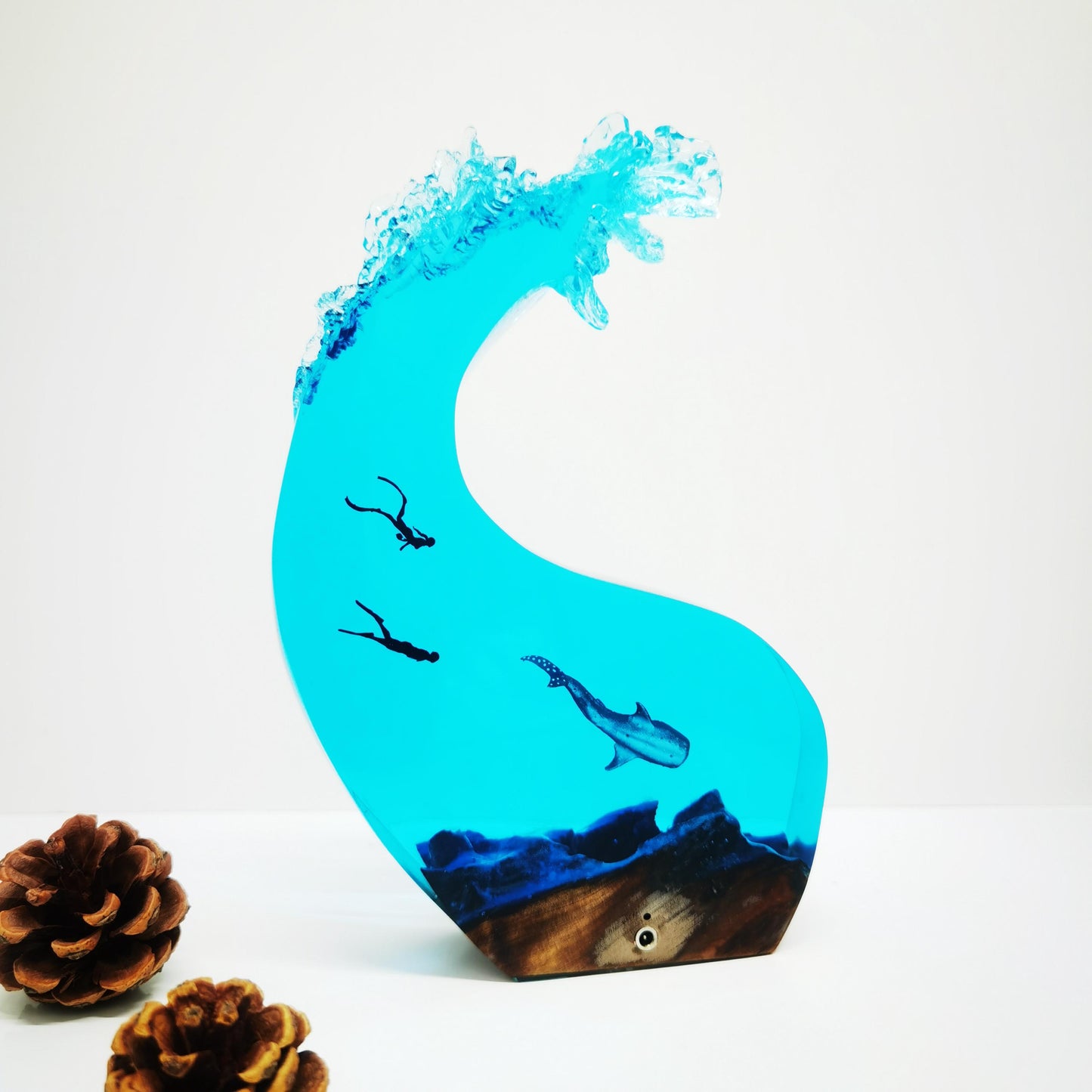 Whale Shark Art Lamp, Personalized Handicraft Diver Ornaments, Best Friend Gift, Unique Decoration, Dad Gift, Christmas Gift