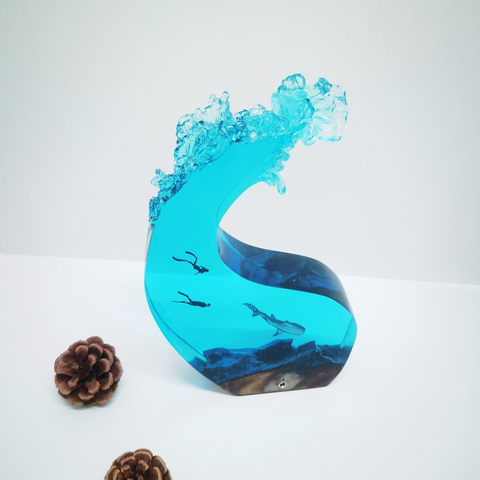 Whale Shark Art Lamp, Personalized Handicraft Diver Ornaments, Best Friend Gift, Unique Decoration, Dad Gift, Christmas Gift