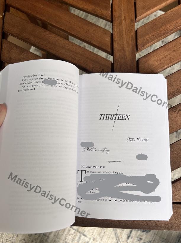 Manacled Book Entire Novel Sprayed Edges Special Edition
