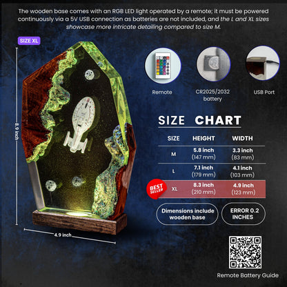Star Trek USS Voyager NCC-74656 resin night light, Millennium falcom resin lamp, star trek model, science fiction spaceship, Sci-Fi Lamp