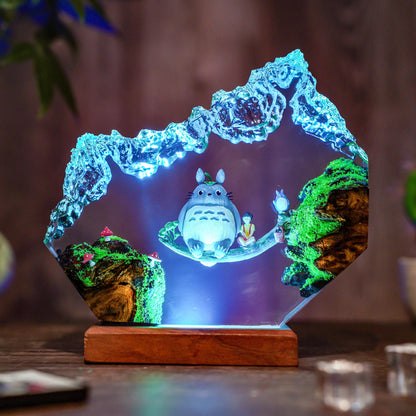 Custom anime lamp, famous anime Resin Lamp, handmade Night Light, Housewarming gift, Japan hot anime, Christmas gift, halloween gift