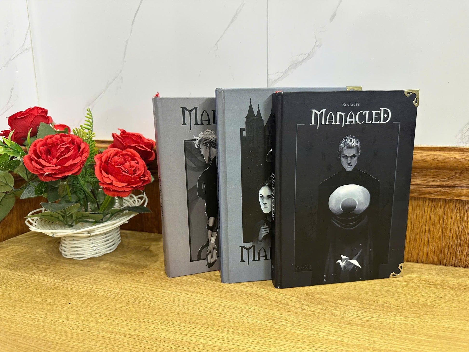 MANACLED with 3-Volume Set: Hardcover Collection, Illustrated Romantic Dramione Fanfiction, Classic Cover Art
