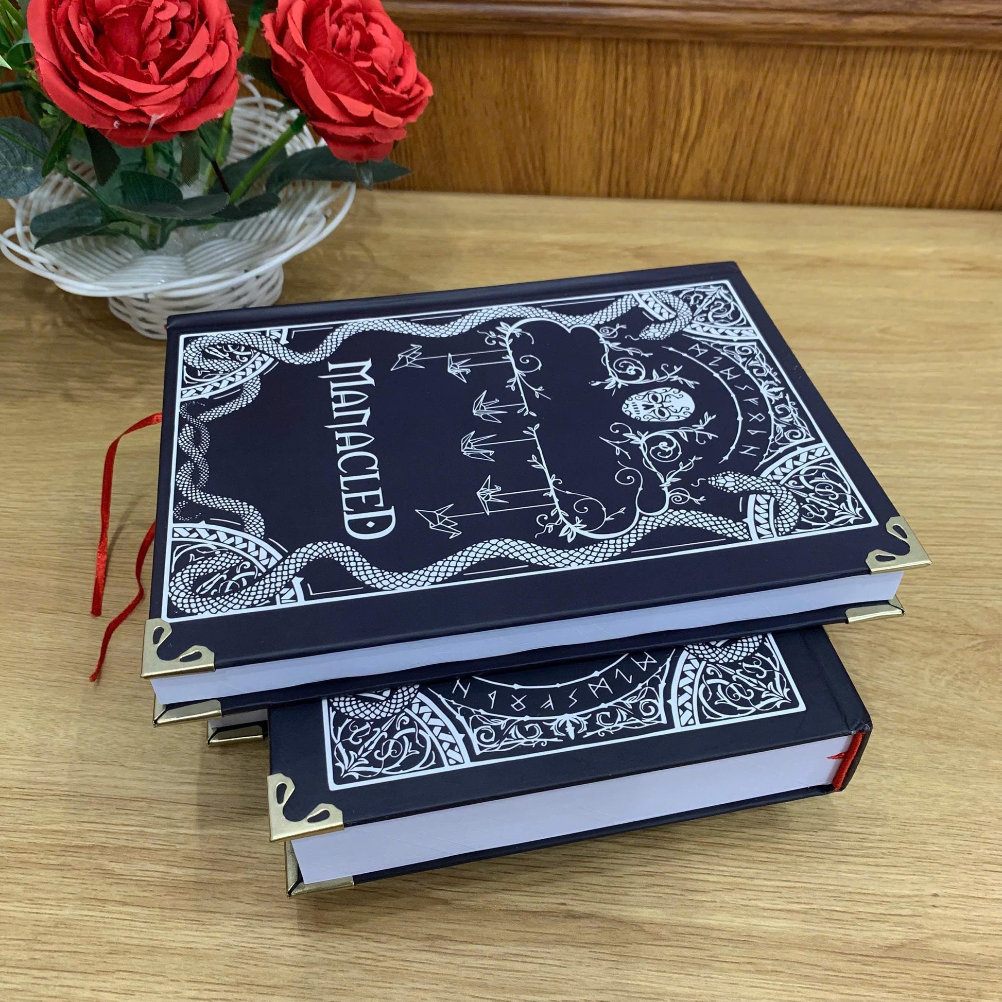 MANACLED with 3-Volume Set: Hardcover Collection, Illustrated Romantic Dramione Fanfiction, Crane Cover Art