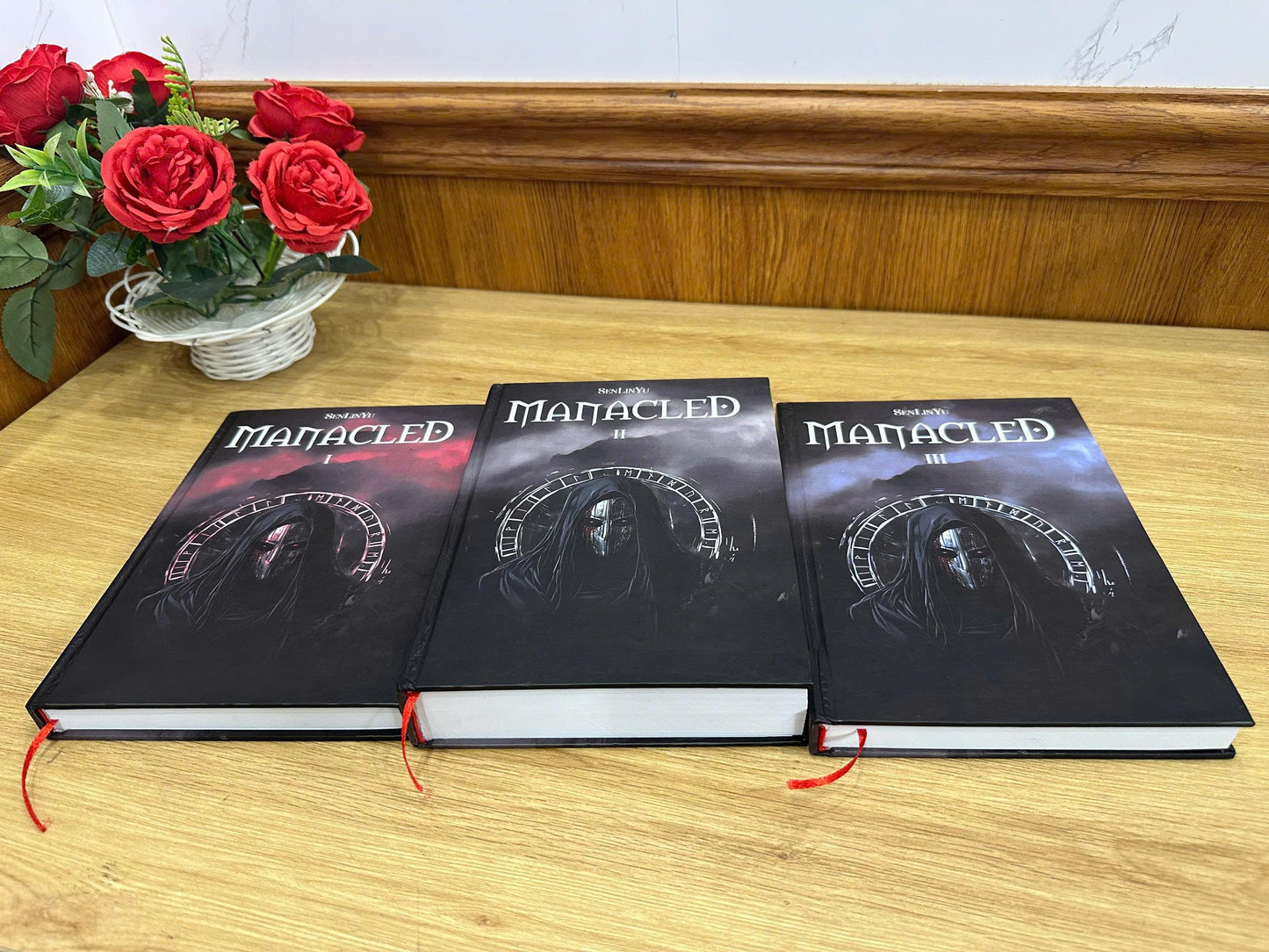 MANACLED with 3-Volume: in BOX-SET Hardcover Collection, Illustrated Romantic Dramione Fanfiction, Ghost Cover Art