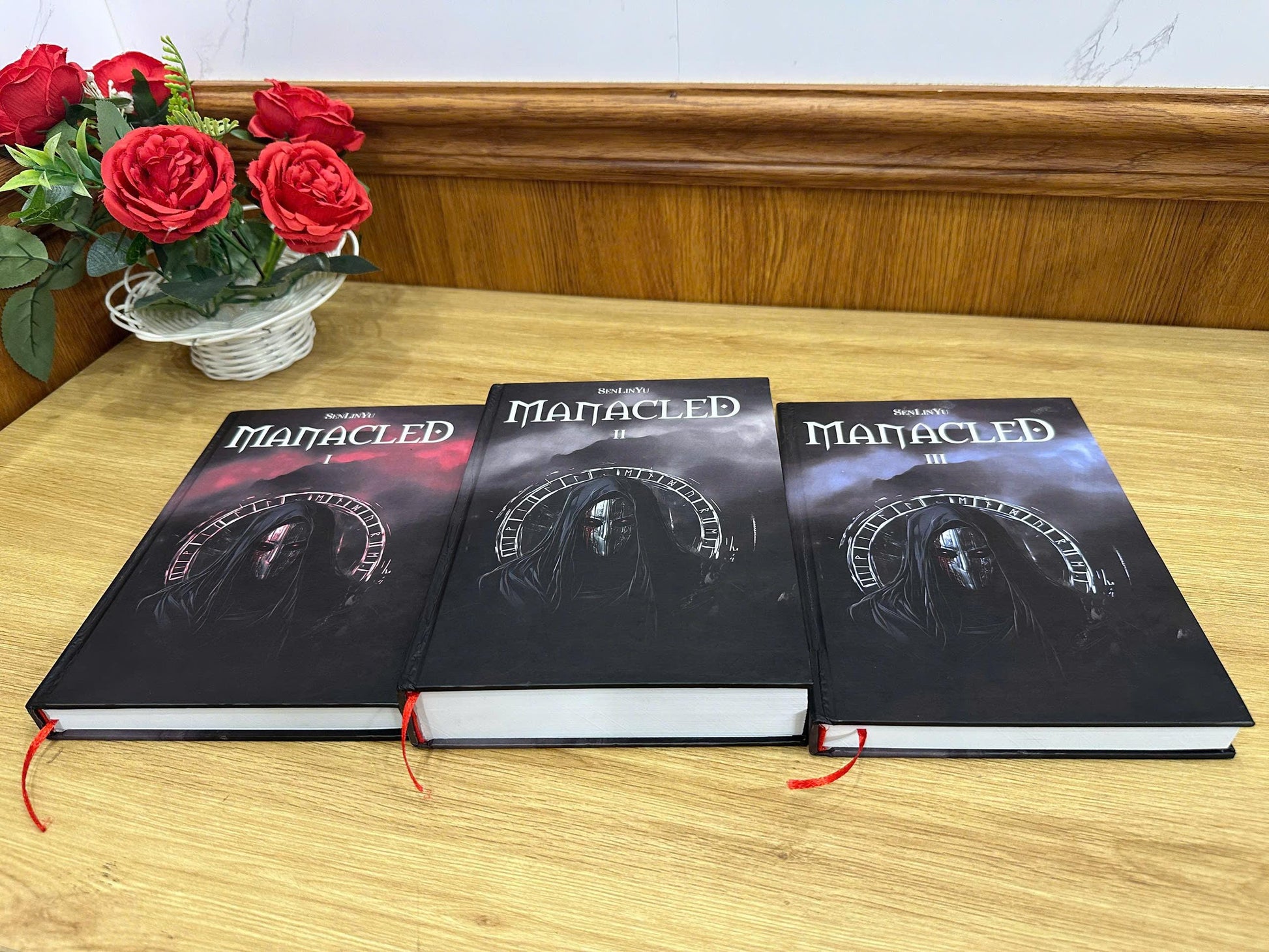 MANACLED with 3-Volume: in BOX-SET Hardcover Collection, Illustrated Romantic Dramione Fanfiction, Ghost Cover Art