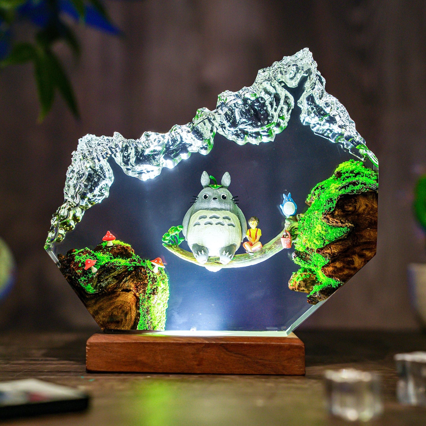 Custom anime lamp, famous anime Resin Lamp, handmade Night Light, Housewarming gift, Japan hot anime, Christmas gift, halloween gift